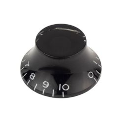   KB-160-IM Boston  bell knob, transparent black, fits 24 fine (CTS) and 18 coarse knurl (Alpha), m.i. Japan