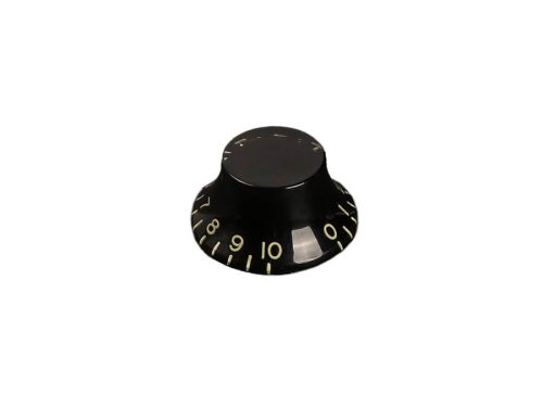 KB-160I-R Boston  bell knob, LP, embossed numbers, inch size for USA pots, relic black