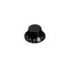 KB-160I-R Boston  bell knob, LP, embossed numbers, inch size for USA pots, relic black