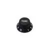 KB-1726-T Boston  bell knob, Stallion, black, fits both 24 fine (CTS) and 18 coarse knurl (Alpha), m.i. Japan, tone