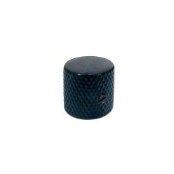   KB-205 Boston  dome knob, metal, diam 19,0 x19,0mm, with set screw, shaft size 6,1mm, black