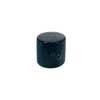 KB-205 Boston  dome knob, metal, diam 19,0 x19,0mm, with set screw, shaft size 6,1mm, black