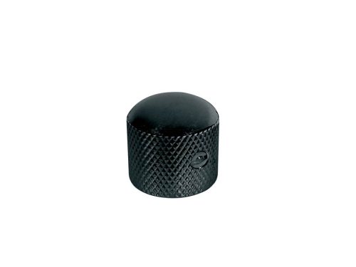 KB-220 Boston  dome knob, metal, diam 18,0 x18,0mm, with set screw allen type, shaft size 6,1mm, black