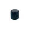 KB-230 Boston  dome knob, metal, diam 19,0 x19,0mm, push on, shaft size 6,0mm, black