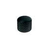 KB-235 Boston  dome knob, metal, diam 19,0 x19,0mm, push on, shaft size 6,0mm, black