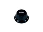 KB-244-T Boston  bell knob, Stallion, for inch type pot shaft, black, tone