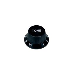   KB-244-T Boston  bell knob, Stallion, for inch type pot shaft, black, tone