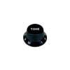 KB-244-T Boston  bell knob, Stallion, for inch type pot shaft, black, tone