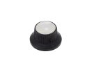 KB-261 Boston  bell knob with pearloid inlay, black