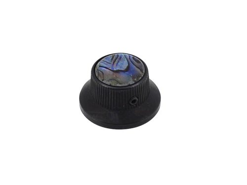 KB-262 Boston  bell knob with abalone inlay, black