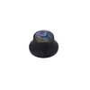 KB-262 Boston  bell knob with abalone inlay, black