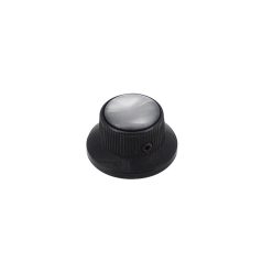 KB-263 Boston  bell knob with black pearl inlay, black