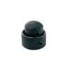 KB-280 Boston  double dome knob, metal, 15x14 + 19x12mm, with set screws allen type, shaft size 6,0 + 8,0, black