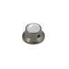 KBN-261 Boston  bell knob with pearloid inlay, black nickel