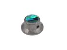 KBN-262 Boston  bell knob with abalone inlay, black nickel