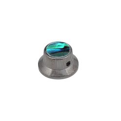 KBN-262 Boston  bell knob with abalone inlay, black nickel