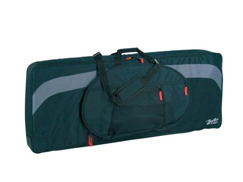 KBT-120-BG Boston Super Packer keyboard bag, 25 mm. padded, black & grey, 1200 x 430 x 150 mm.