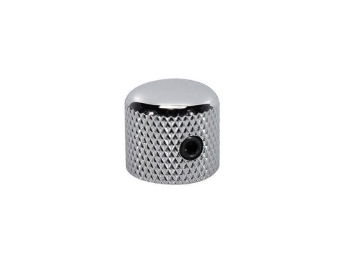 KCH-225 Boston  dome knob, metal, diam 15,0 x14,0mm, with set screw allen type, shaft size 6,1mm, chrome