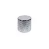 KCH-230 Boston  dome knob, metal, diam 19,0 x19,0mm, push on, shaft size 6,0mm, chrome