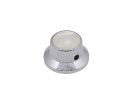 KCH-261 Boston  bell knob with pearloid inlay, chrome