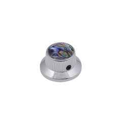 KCH-262 Boston  bell knob with abalone inlay, chrome