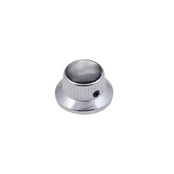 KCH-263 Boston  bell knob with black pearl inlay, chrome