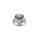 KCH-263 Boston  bell knob with black pearl inlay, chrome