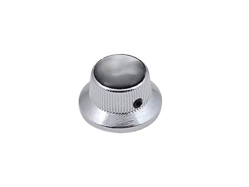 KCH-263 Boston  bell knob with black pearl inlay, chrome