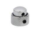 KCH-270 Boston  double dome knob, metal, 14x11 + 19x10mm, with set screws allen type, shaft size 3,0 + 6,0, chrome