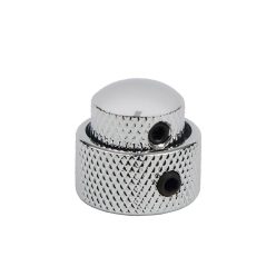   KCH-270 Boston  double dome knob, metal, 14x11 + 19x10mm, with set screws allen type, shaft size 3,0 + 6,0, chrome