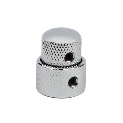   KCH-280 Boston  double dome knob, metal, 15x14 + 19x12mm, with set screws allen type, shaft size 6,0 + 8,0, chrome