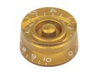 KG-110-IM Boston  speed knob, transparent gold, fits 24 fine (CTS) and 18 coarse knurl (Alpha), m.i. Japan