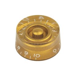   KG-110-IM Boston  speed knob, transparent gold, fits 24 fine (CTS) and 18 coarse knurl (Alpha), m.i. Japan