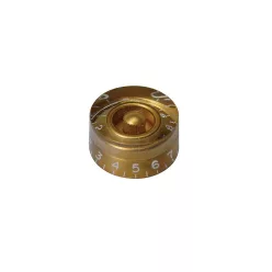  KG-114 Boston  speed knob (hatbox), for inch type pot shaft, transparent gold