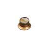 KG-130-TSIR Boston  hat knob LP/SG style, gold with silver cap, relic, Tone, inch size for USA pots