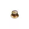 KG-130-TSIR Boston  hat knob LP/SG style, gold with silver cap, relic, Tone, inch size for USA pots