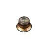 KG-130-TSR Boston  hat knob LP/SG style, gold with silver cap, relic, Tone, metric size for import/Japan pots