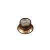 KG-130-VSR Boston  hat knob LP/SG style, gold with silver cap, relic, Volume, metric size for import/Japan pots