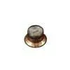 KG-130-VSR Boston  hat knob LP/SG style, gold with silver cap, relic, Volume, metric size for import/Japan pots