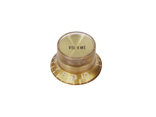 KG-134-V Boston  bell knob SG model, for inch type pot shaft, gold with gold cap, volume