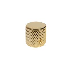   KG-205 Boston  dome knob, metal, diam 19,0 x19,0mm, with set screw, shaft size 6,1mm, gold