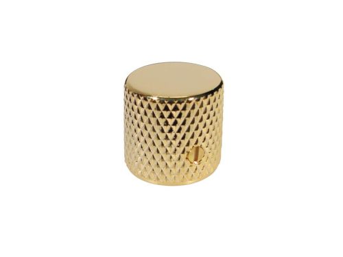 KG-205 Boston  dome knob, metal, diam 19,0 x19,0mm, with set screw, shaft size 6,1mm, gold