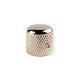 KG-210 Boston  dome knob, metal, diam 19,0 x19,0mm, with set screw, shaft size 6,1mm, gold