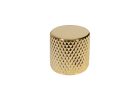 KG-230 Boston  dome knob, metal, diam 19,0 x19,0mm, push on, shaft size 6,0mm, gold