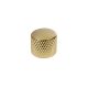 KG-235 Boston  dome knob, metal, diam 19,0 x19,0mm, push on, shaft size 6,0mm, gold