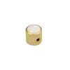 KG-236 Boston  dome knob with pearloid inlay, 18x18mm with set screw, gold