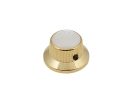 KG-261 Boston  bell knob with pearloid inlay, gold