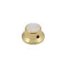 KG-261 Boston  bell knob with pearloid inlay, gold