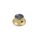 KG-262 Boston  bell knob with abalone inlay, gold