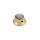 KG-263 Boston  bell knob with black pearl inlay, gold